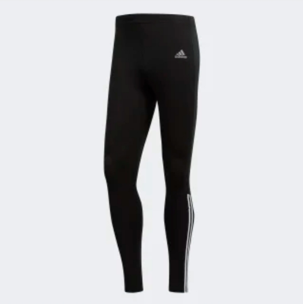 Adidas Men's Running 3 Stripe Training Tight
